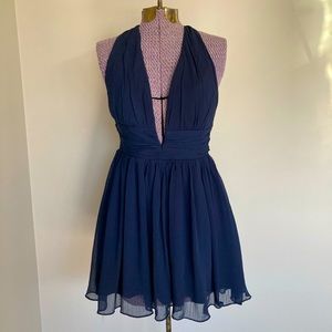 Angel Biba Deep V Cocktail Dress